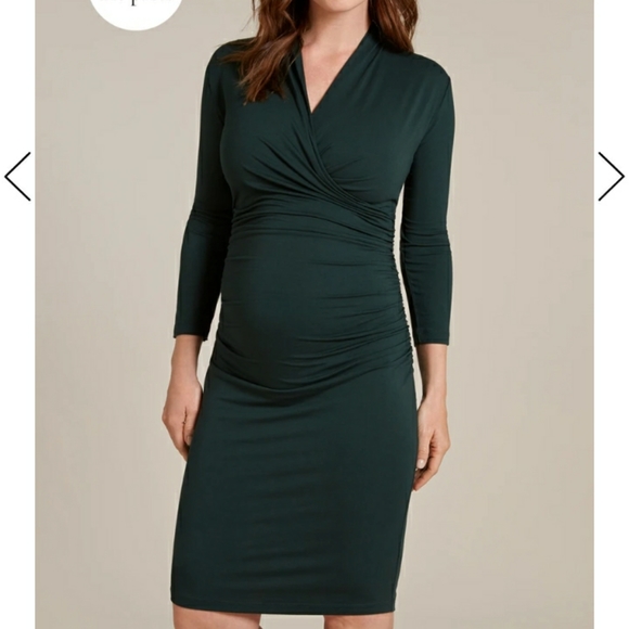 Isabella Oliver Dresses & Skirts - Isabella Oliver Balcombe Maternity Dress Green